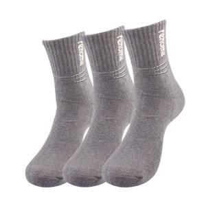 레노마 (Q타입) 스포츠 긴목 등산양말 남성용 3족 차콜, 1팩