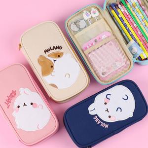 몰랑 빅바디필통 1p 몰랑이 캐릭터 초등학생 어린이 펜슬케이스 파우치형 봉제 학용품 신학기 단체선물