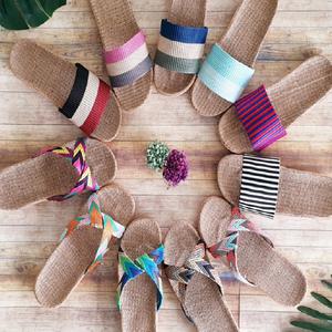 땀안차는슬리퍼 대나무거실화 소리안나는실내화 왕골슬리퍼 여름샌들