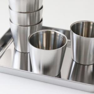 BA 스텐컵 스텐물컵 급식 학교 식당 업소용 omg J 이중 175ml