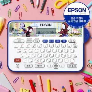 엡손 LW-K200DD 정품 네이머 스파이디 스파이더맨 휴대용 라벨 프린터 네임스티커 테이프포함