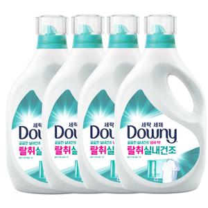 다우니 세탁세제 액체형 실내건조 본품 1.9L 4개