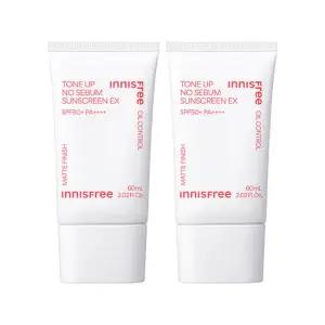 이니스프리 [1+ 1] 톤업 노세범 선스크린 EX 60mL