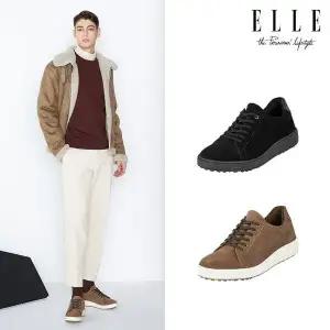 [하프클럽/]남성 소가죽 방한 스니커즈