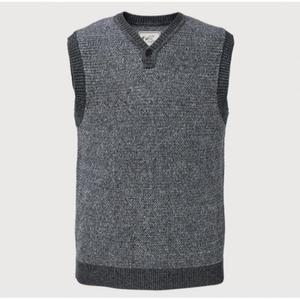 트레몰로 HC09 니트 조끼 베스트 (주)세정 남성 가을 겨울 고급 울 혼방 그레이  TRHB