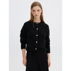 [올리브데올리브](신세계 사우스시티)부클 니트 금장 포인트 가디건 OK4WD929