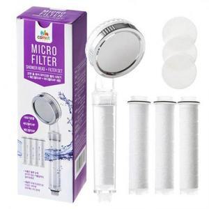 코멧 홈 퓨어 마이크로 필터 샤워기 + 헤드필터4P 바디필터4P 1세트