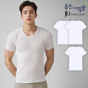 제임스딘 3매세트 남성용 순면 반팔티 런닝세트/여름러닝셔츠/남자런닝나시/런닝구/난닝구/메리야스