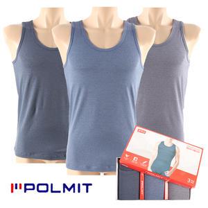 폴밋_남자 피부에 자극없는 자연섬유 친환경소재 모달 스판 민소매 런닝 3컬러 1세트