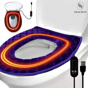온열 변기 커버 USB 극세사 좌변기 시트 엉뜨 열선 패드 화장실 겨울