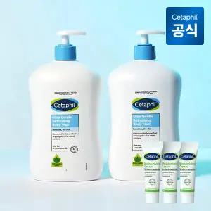 젠틀 바디워시 리프레싱 (산뜻한향) 1L 2개+크림 10g 3개