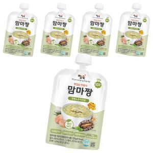 짱죽 맛있는 이유식 맘마짱 10개월부터 1p 전복노른자진밥 120g 5개