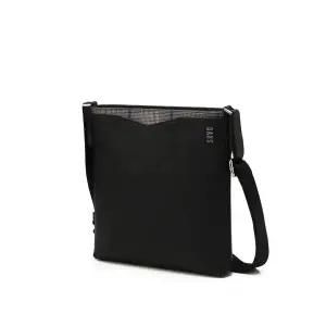 [롯데백화점]닥스 액세서리 [에딘버러] 블랙 체크배색 소가죽 크로스백 DBBA5F054