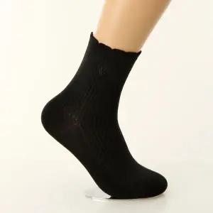 갤러리아 여]와코루 베이직 골지 여성양말 WSP2563/BK