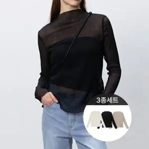 프릴시스루블라우스3종세트