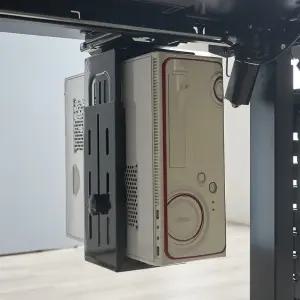 멜린 CPU홀더 데스크탑보관 본체홀더 컴퓨터 PC보관함 공중부양 본체랙