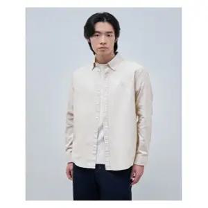 [빈폴멘]투톤 컬러 헤링본 셔츠 - 아이보리 (BC4964C220)