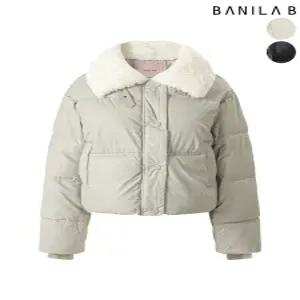 [바닐라비]여성 뽀글이 카라 스트링 숏패딩