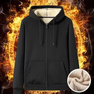 남여공용 무지 양털 오버핏 후드집업