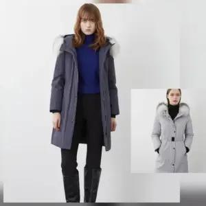 올리비아로렌 HC03 쉐도우 폭스퍼 슬림 롱점퍼  VVP KD3W A381