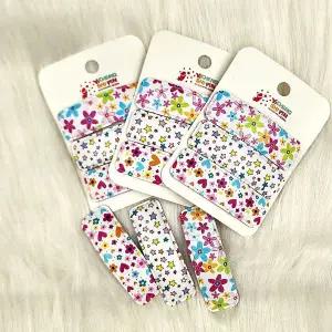 pu가죽 프린팅 똑딱이핀 3종세트 헤어핀세트