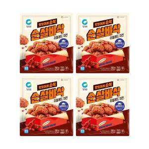 청정원 순살바삭리얼레드치킨 300g, 4개