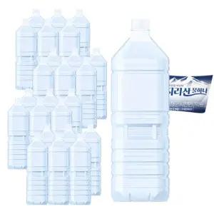 지리산 물하나 무라벨 2Lx24개 생수 샘물 물