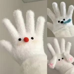 테디하트 폭신 퍼 귀여운 캐릭터 장갑 3종