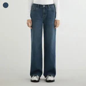 [게스진] 여성 기모 DBL톤 와이드 데님 YP4D9175