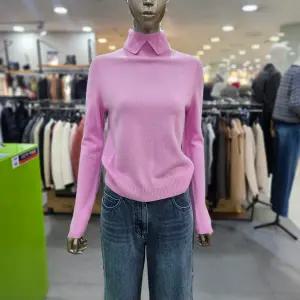 시슬리/애플아울렛/캐시미어 넥 트임 니트 SAKP43461