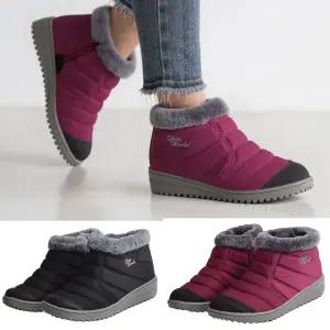 국내 따뜻한 인조퍼 여성패딩부츠 겨울방한화 털부츠 - 루돌프