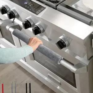 주방 손잡이 커버 생활용 냉장고 찍찍이 현관문 손잡이 커버 오염 방지 레인지 양문형 수납장 제품 오븐