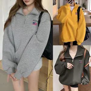 [국내자체제작] 프레이즈 지퍼 맨투맨 (기모)