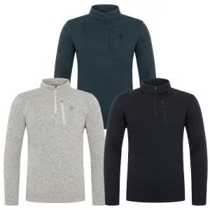 밀레 남성 1/4 집업 스웨터 등산복 겨울 긴팔티 기모 보온성 따뜻한 반집업 폴라 티셔츠