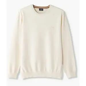 [하프클럽/에스티코]찰떡 자수 니투맨 니트 (베이직핏) (아이보리) SKTUC04NSI