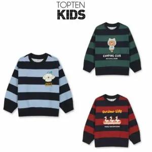 [탑텐키즈]공용) 노이신 플리스 스트라이프 스웨트셔츠(MKF4TR3102)