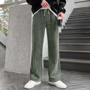 인생핏 밴딩 코듀로이 세미와이드 팬츠 스판 골덴바지