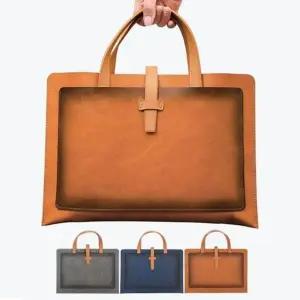 [하프클럽/]오피스 트렌드 올 가죽 서류가방 대용량 직장인 출퇴