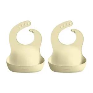 블루마마 턱받이 실리콘 어린이집 준비물 버터 2개