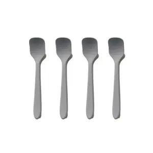 소소낫 실리콘 스푼 소스 이유식 요거트 그레이 4개