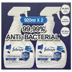 페브리즈 섬유탈취제 항균 플러스 깨끗한향 920ml 2개 코스트코