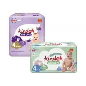 킨도 기저귀 팬티형 오슬림 베베가드 3팩 + 뉴올데이 4팩 4단계
