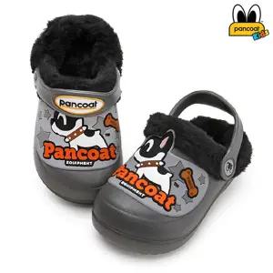 팬콧 팝바우 방한 샌들_그레이/아기 겨울신발 유아 털신발 키즈 방한화 아동 털슬리퍼