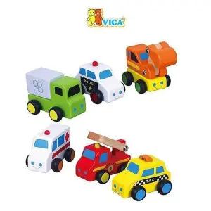 [하프클럽/셀러허브_여성트랜드패션]원목완구 미니 원목자동차 6종 (V59621)