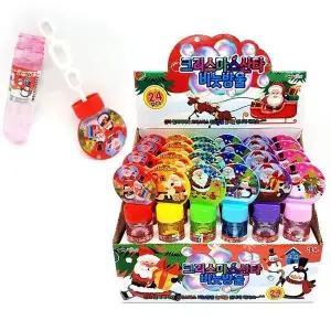 [하프클럽/셀러허브_여성트랜드패션]산타 비누방울 놀이 단체선물 24개(혼