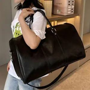 [하프클럽/]남자 여자 해외여행 빅백 핸들 가죽 보스턴백