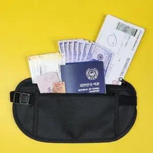 [라일리] Rly 여권 슬림 복대형 안전 허리 가방 방지 여행 지  44248066)