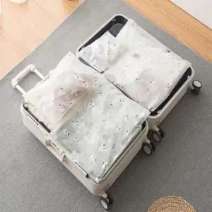 [라일리] Rly 투명 여행 소품 보관 지퍼 파우치 캐리어 정리용  44248111)