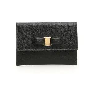 [명품] 페라가모 25FW 바라리본 카드지갑 블랙 22 D155 0683522