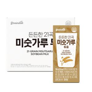 그레인랩 든든한 21곡 미숫가루 두유 190ml, 40팩, 1개